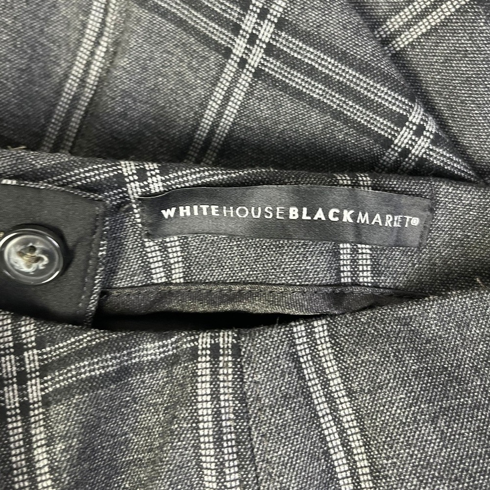 White House Black Market Ankle Pants Plaid Career Stretchy Size 0 - Picture 4 of 5